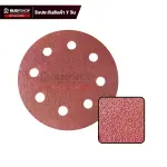 RUBYSHOP กระดาษทรายกลมสักหลาด เบอร์ 80 ขนาด 9 นิ้ว 6 รู (แพ็ก 50 ชิ้น) สำหรับเครื่องขัดผนัง รุ่น RB-DWS-225B